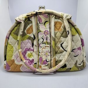 Vera Bradley Portobello Road Eloise Shoulder Bag Half Moon Kiss - Lock Closure